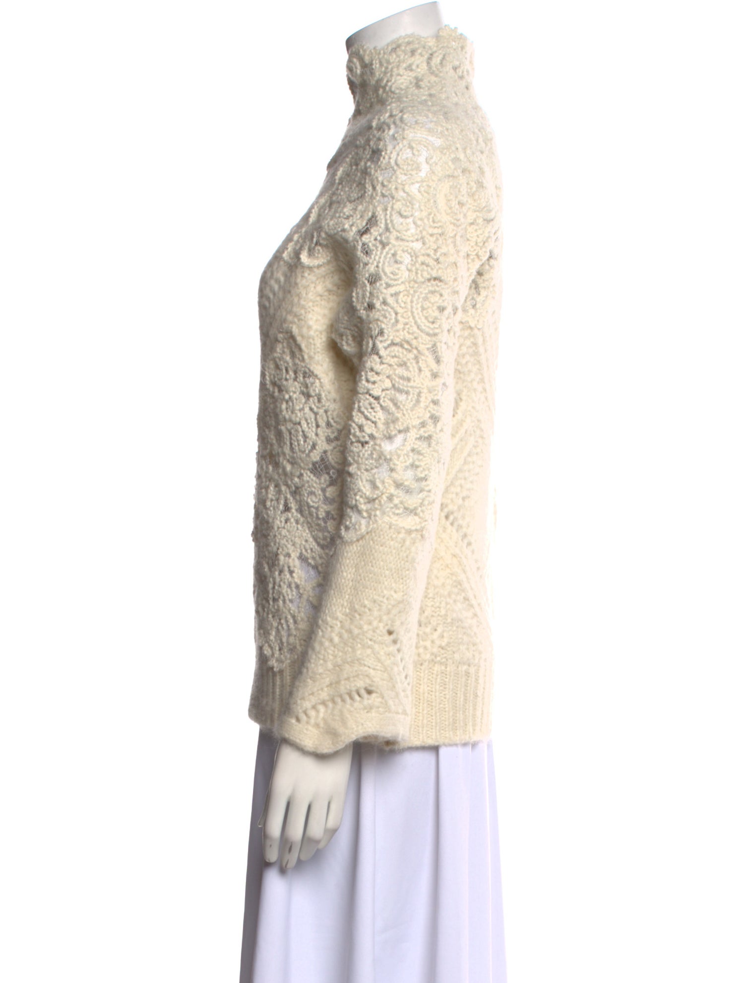 Ermanno Scervino Alpaca Mock Neck Sweater